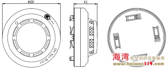 JTY-GD-G3探測(cè)器的外形結(jié)構(gòu)示意圖