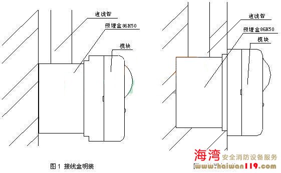 GST-LD-8305海灣消防廣播模塊如何安裝接線